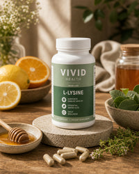 L-Lysine 60 capsules Hero - Vivid Health